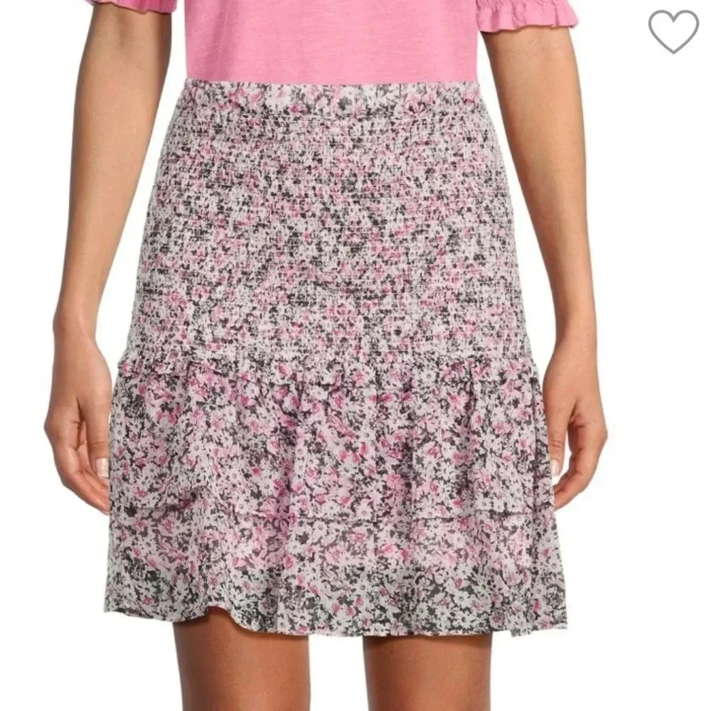KARL LAGERFELD PARIS
Smocked Floral Skirt size medium NWT
